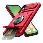 Samsung Galaxy A56 Shockproof Case with Magnetic Rotating Ring Stand & Wallet Cover