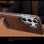 Luxury Crocodile Pattern Magnetic Leather Case with Stand for Samsung Galaxy S26 Series