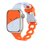 Breathable Perforated Silicone Band with Pin Buckle for Apple Watch