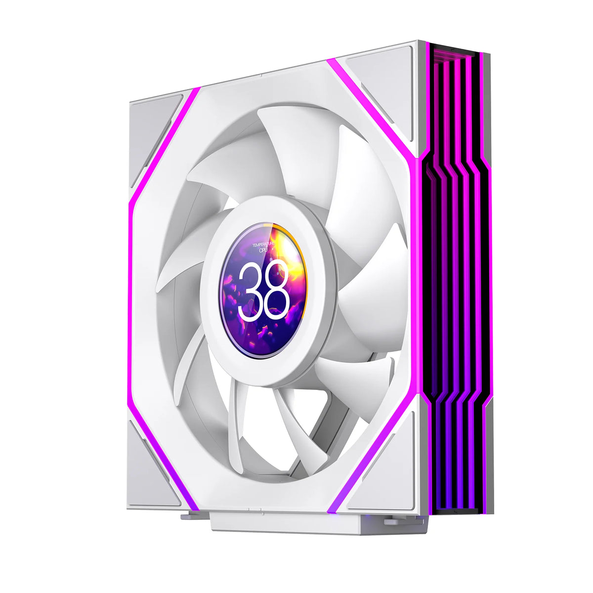 Interstellar V4-LCD 120mm LCD Fan With Real-Time CPU Temperature Display