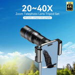 APEXEL Adjustable 20x–40x Zoom Phone Camera Lens