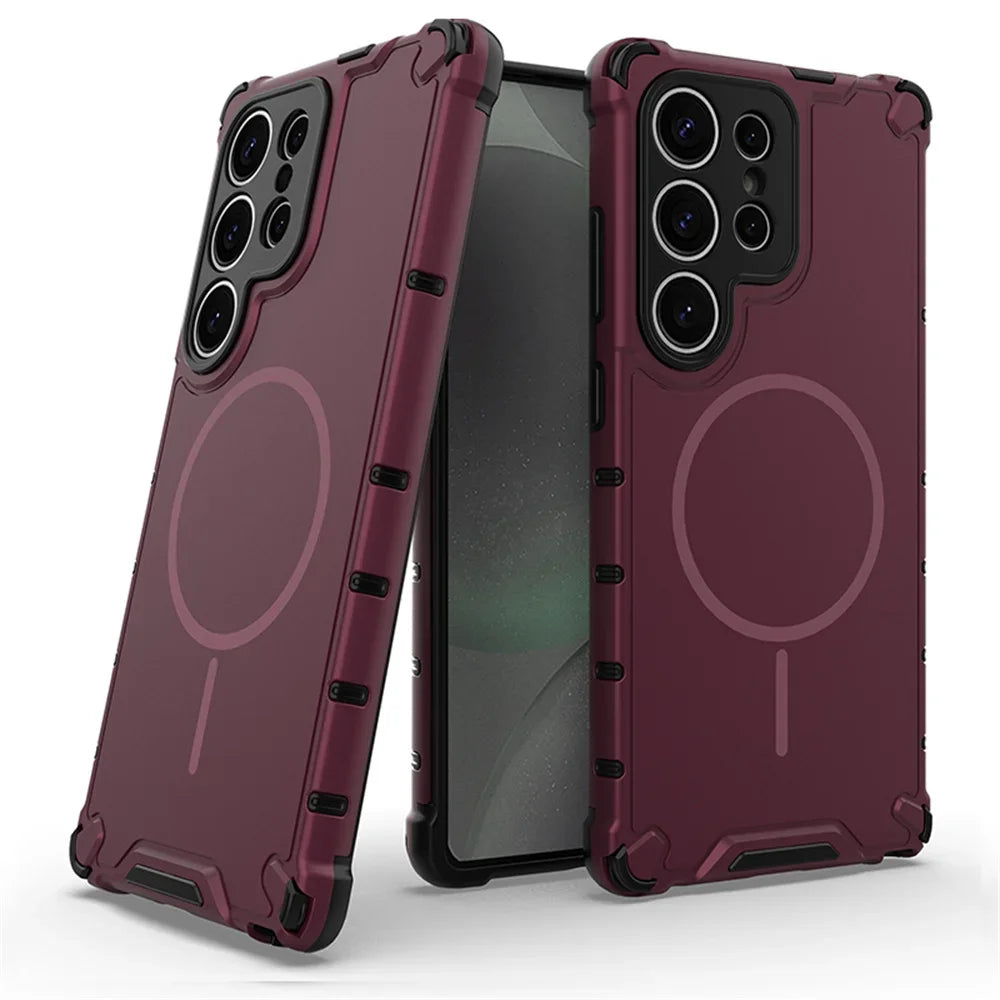 Anti-Slip Bumper Armor Magnetic Protective Case for Samsung Galaxy S26 Series
