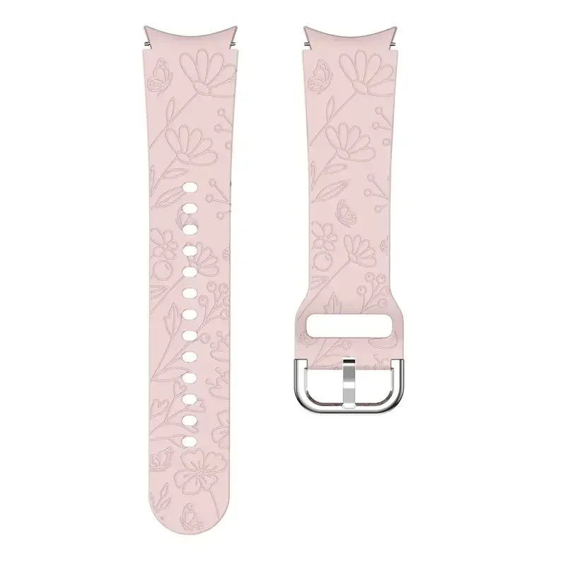 Premium Silicone Engraved Strap for Samsung Galaxy Watch 7