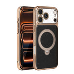 MagSafe Compatible Leather Case with 360° Rotating Kickstandfor iPhone 17 Series