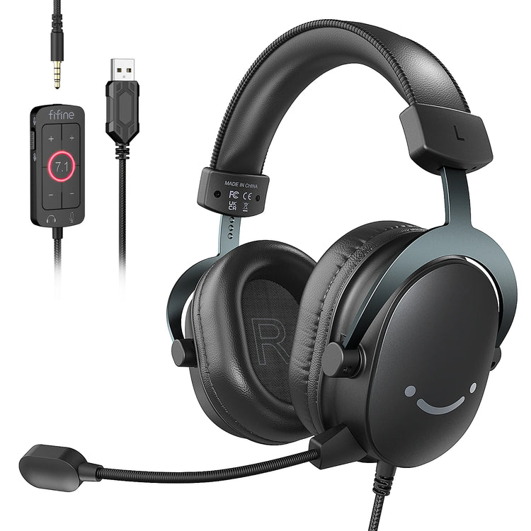 FIFINE AmpliGame H9 7.1 Surround Sound Gaming Headset