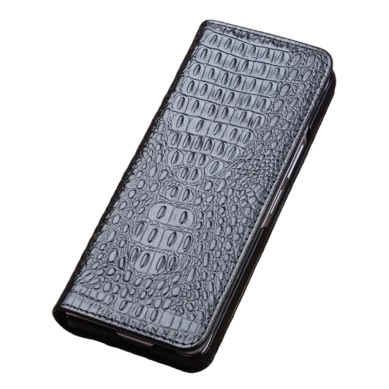 Genuine Leather Flip Cover Case with Magnetic Closure for Samsung Galaxy Z Fold 8 Ultra