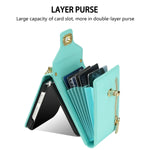 Zipper Wallet Crossbody Leather Case for Samsung Galaxy Z Flip 5