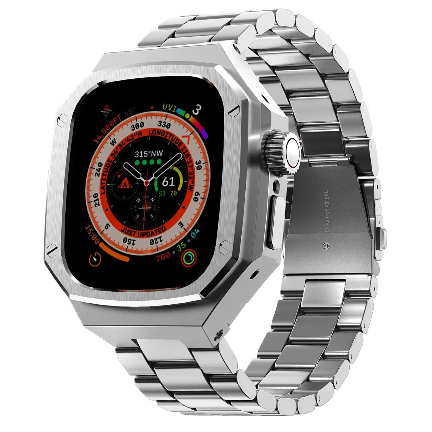 Stainless Steel Modification Kit for Apple Watch Series 10