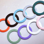 2PCS Universal PU Leather Adhesive Magnetic Plate