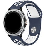 Dual Color Soft Silicone Sport Band for Samsung Galaxy Watch 8 & Galaxy Watch 8 Classic