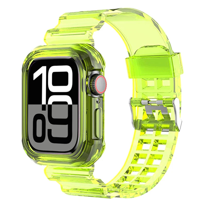 Protective Silicone Case + Wristband for Apple Watch