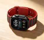 Silicone Quick-Release Band with Segmented Link Design for Apple Watch