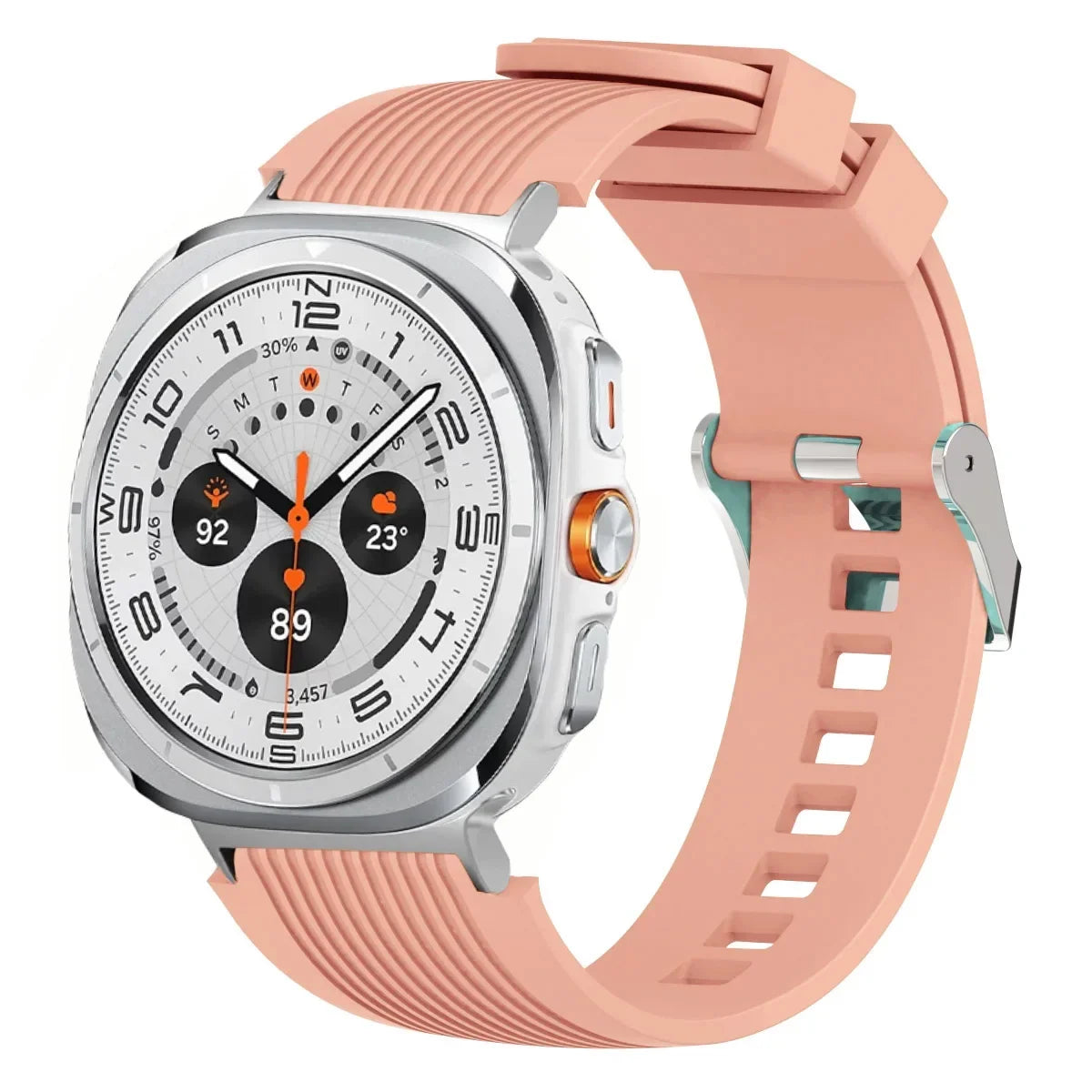 Stripe Textured Silicone Wristband for Samsung Galaxy Watch Ultra and Samsung Galaxy Watch Ultra (2025)