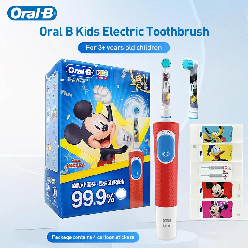 Oral-B D103K Children's Electric Toothbrush with 2 Modes and Built-in Timer