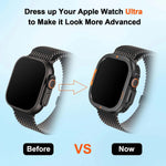 Hard Metal Bumper Case with Textured Mesh Grips for Apple Watch