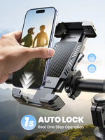 Bike Phone Holder With Hidden Tracker Storage