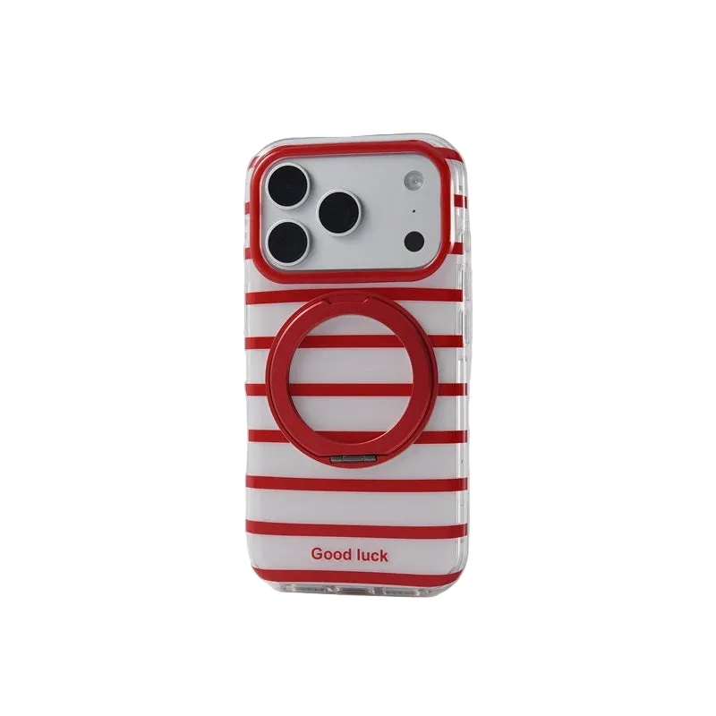Transparent TPU MagSafe Case with 360° Rotatable Ring Stand for iPhone 18 Series