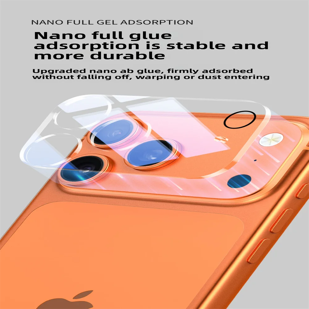 HD Transparent Tempered Glass Camera Lens Protector for iPhone 17 Series