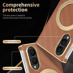Luxury Textured Magnetic Leather Case with Kickstand for Samsung Galaxy Z Fold 8
