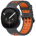 Perforated Silicone Watch Strap with Adjustable Fit for Samsung Galaxy Watch 9
