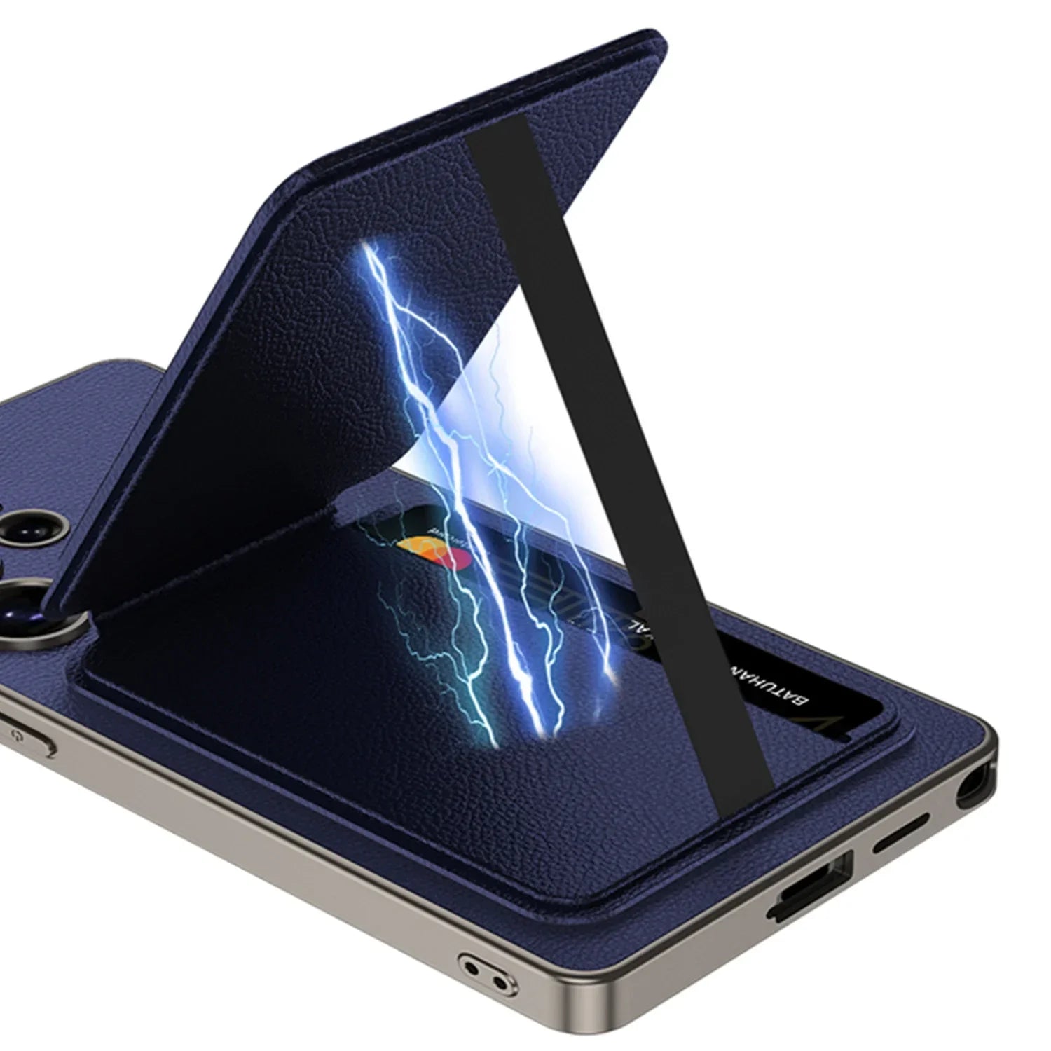 Slim PU Leather Case with Card Slot for Samsung Galaxy S25 Series