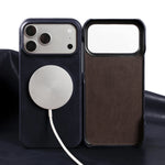 Classic Genuine Cowhide Leather MagSafe Case for iPhone 17 Series
