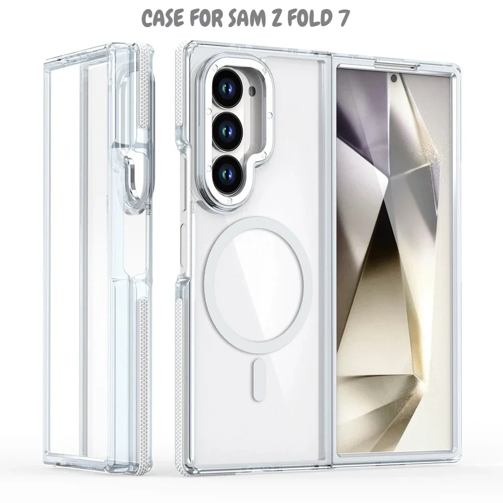 Samsung Galaxy Z Fold 6 Transparent Magnetic Protective Case