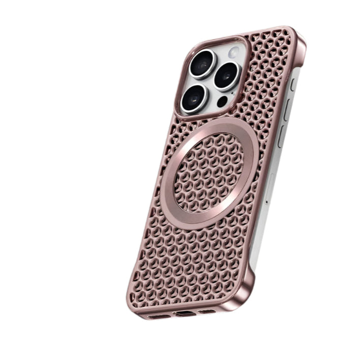 Borderless Honeycomb Thermal MagSafe Case for iPhone 15 Series