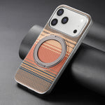 Carbon Fiber MagSafe Case with 360° Rotating Kickstand for iPhone 17 Series