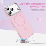 Durable Silicone PC Frame MagSafe Case for iPhone 17 Series