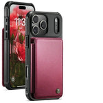 Protective Leather Back Wallet Case with RFID Shield for iPhone 17 Series