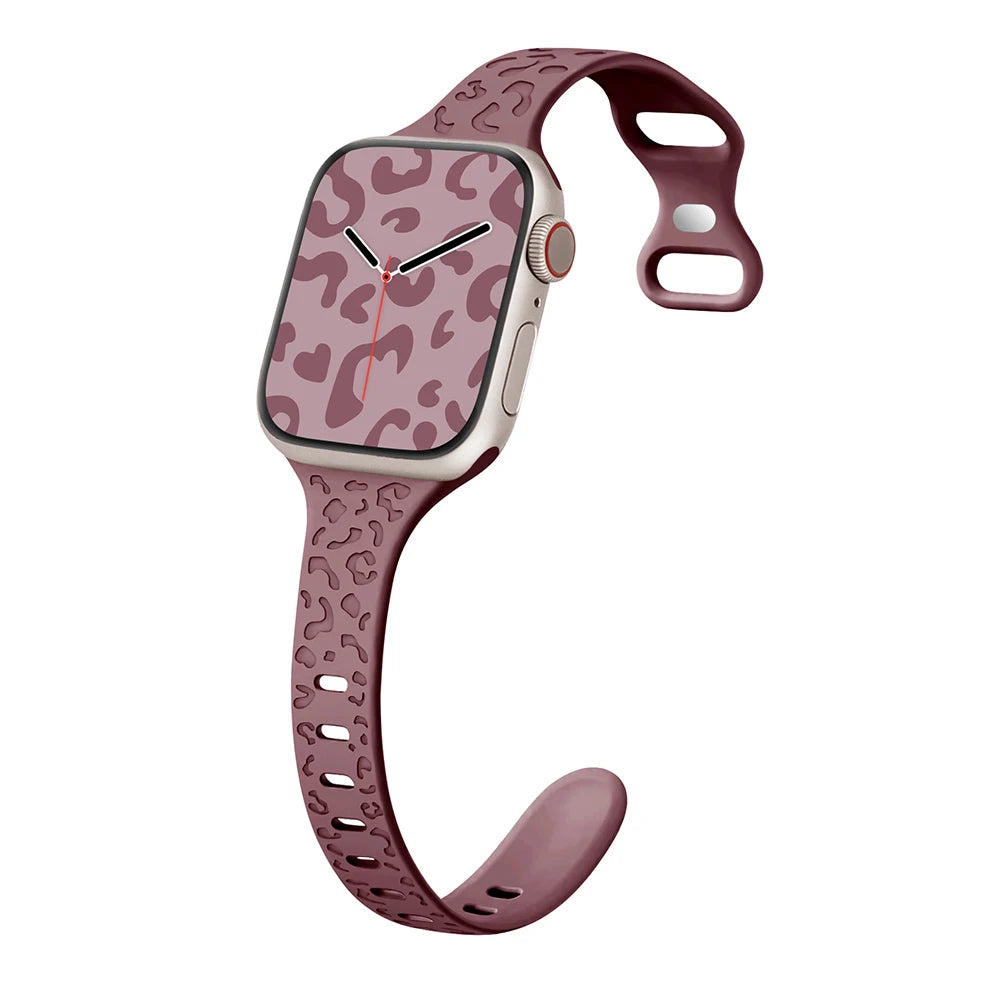 Slim Leopard Pattern Strap for Apple Watch