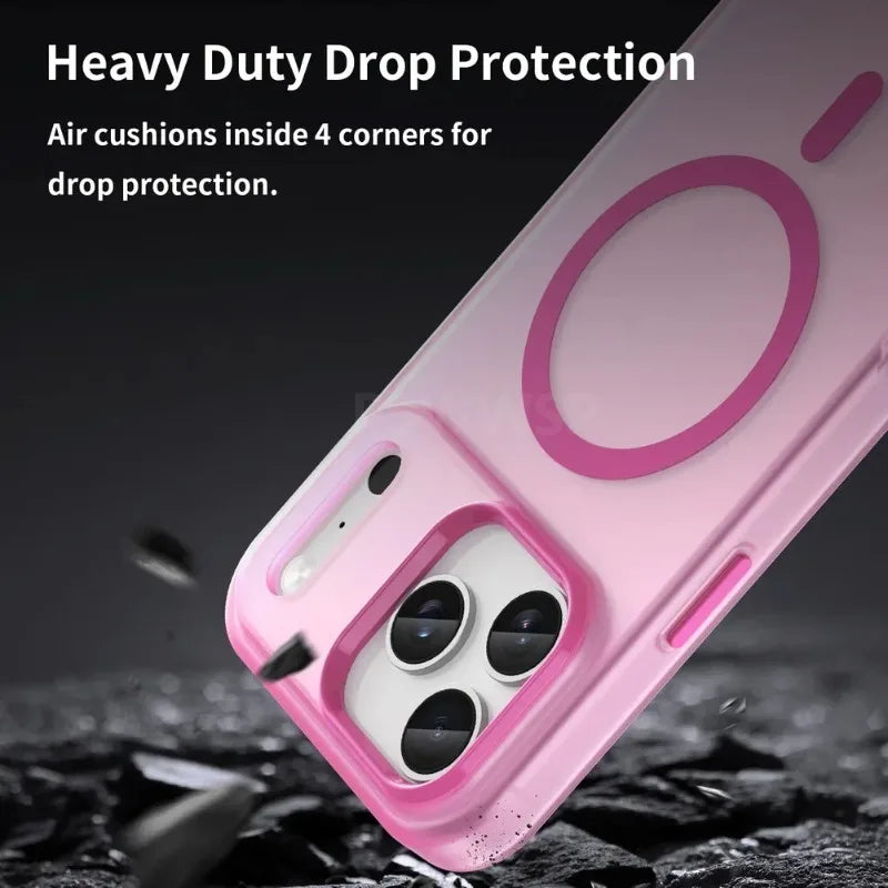 Luxury Shockproof Matte Bumper MagSafe Case for iPhone 17 Series