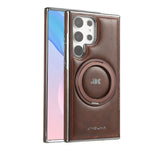 Shockproof Magnetic Leather Case with Kickstand for Samsung Galaxy S24 Series