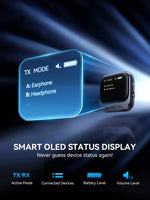 Joyroom 2-in-1 Bluetooth 5.4 Transmitter Receiver With OLED Display