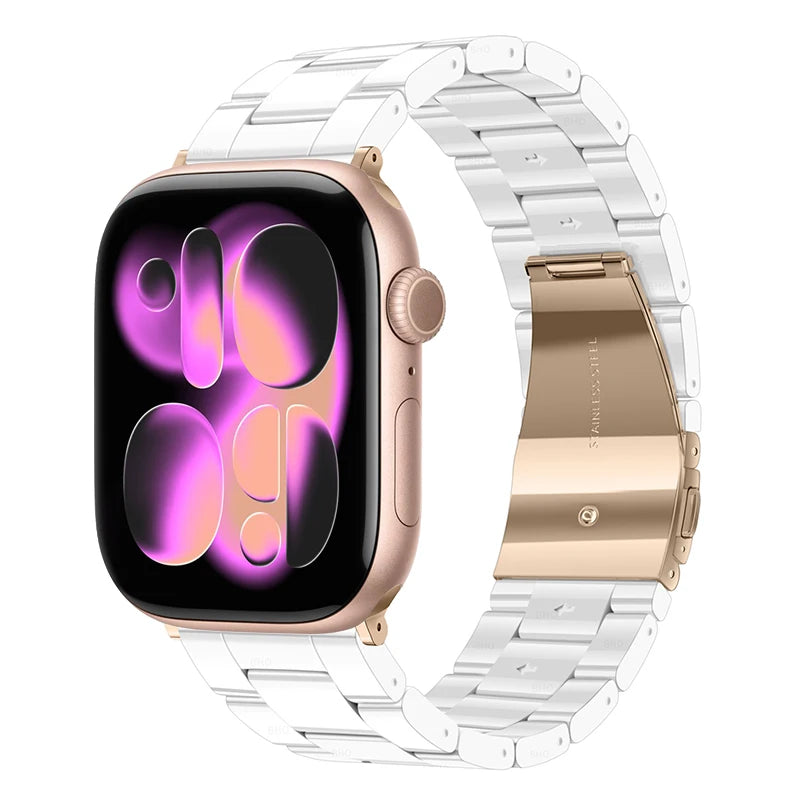 Glossy Resin Link Strap for Apple Watch