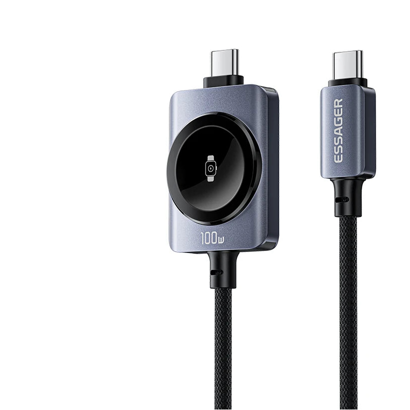 Essager 2-in-1 100W Fast Charging Cable for USB-C & Apple Watch