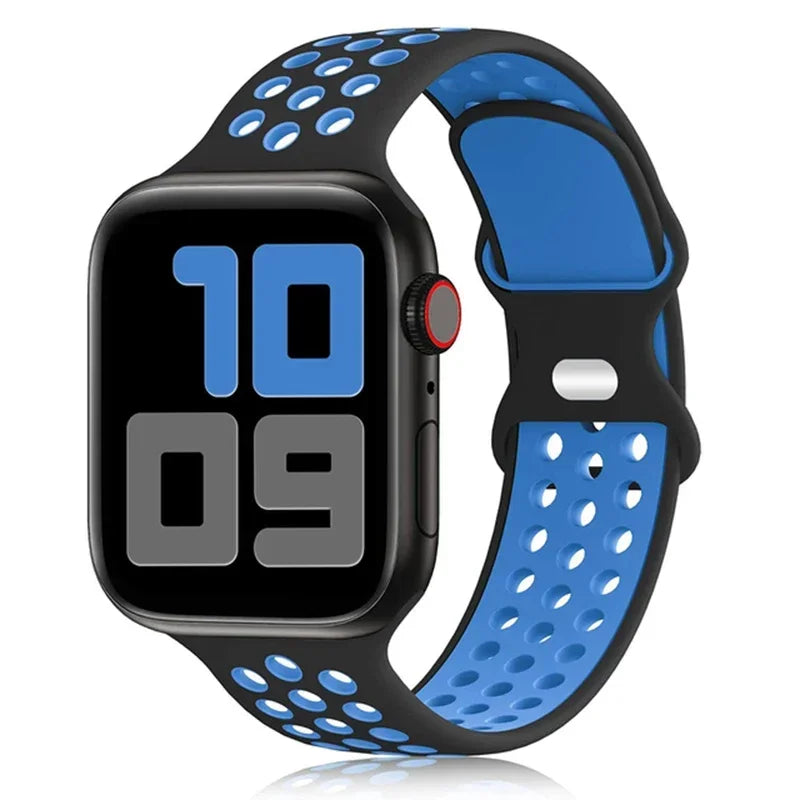 Breathable Sport Silicone Replacement Band for Apple Watch