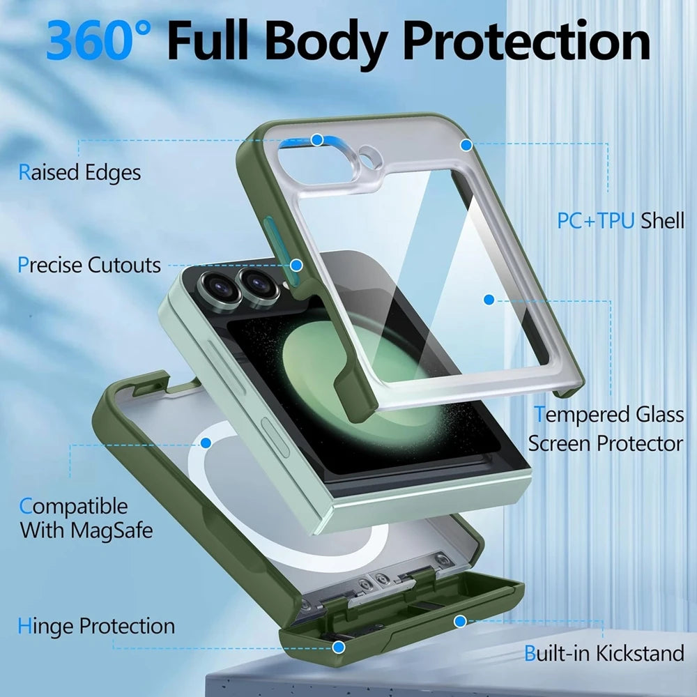 Premium Business Armor Case for Samsung Galaxy Z Flip 6