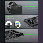 Xbox Series X Multifunction Dock with RGB LED, Auto Fan, and Dual Controller Charging