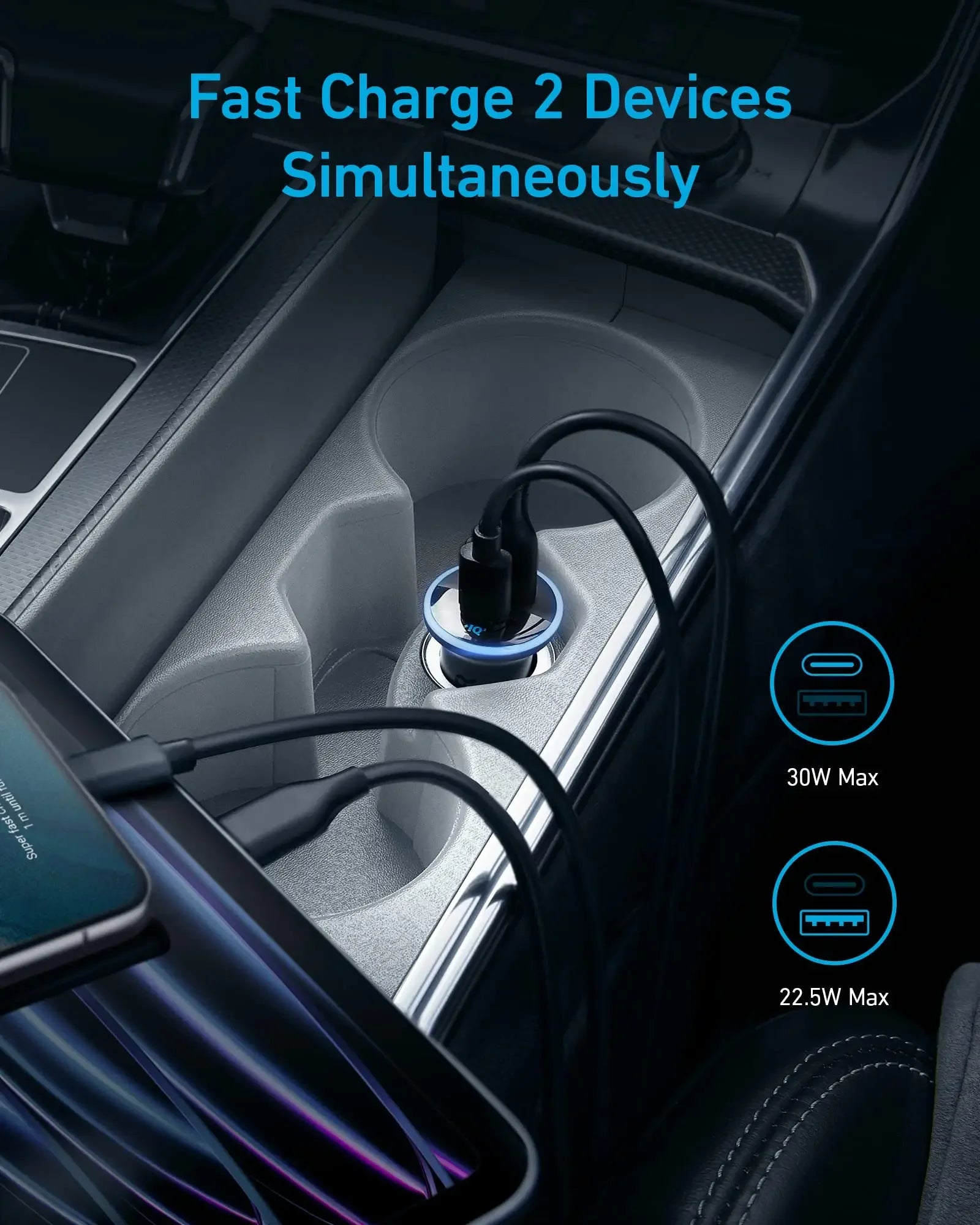 Anker 323 52.5W USB Car Charger