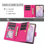 9-Card Zipper Wallet Case with Multi-Angle Kickstand for Samsung Galaxy Z Fold 8