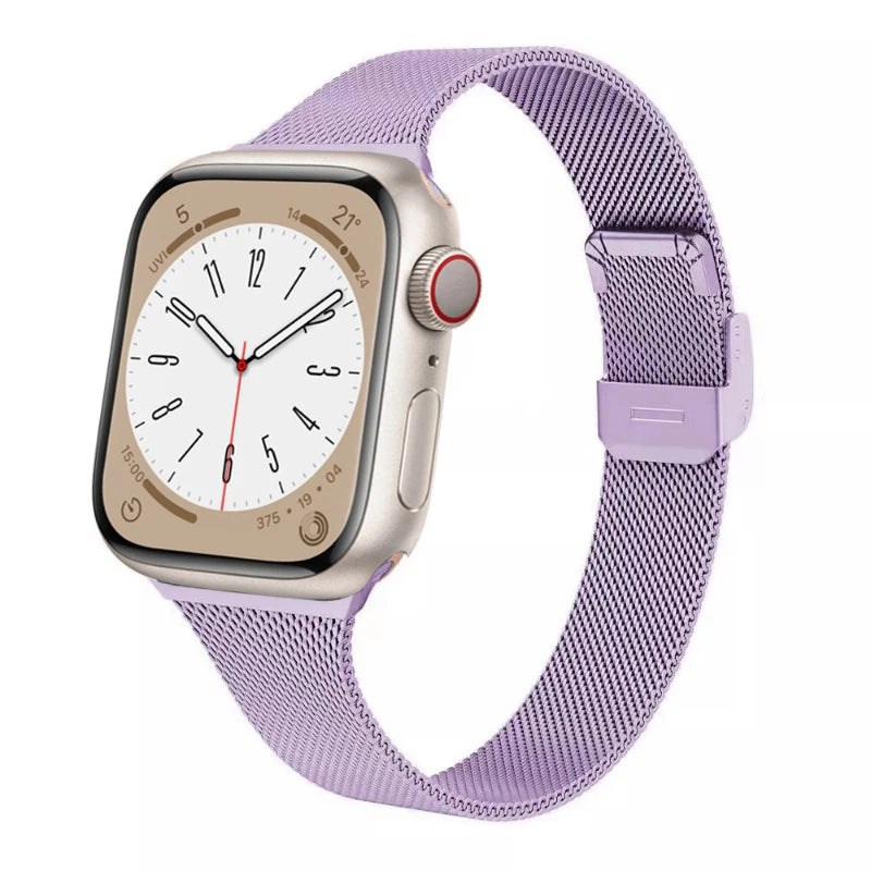 Premium Slim Milanese Loop Metal Band for Apple Watch