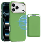 iPhone 17 Series MagSafe Leather Case with Removable Card Holder Slot