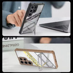 Samsung Galaxy S25 Series Heavy-Duty Armor Shockproof Case with Kickstand