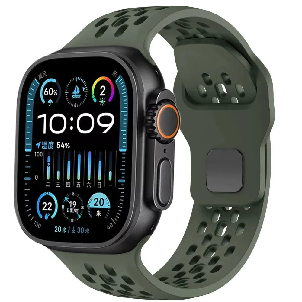 Breathable Silicone Strap for Apple Watch