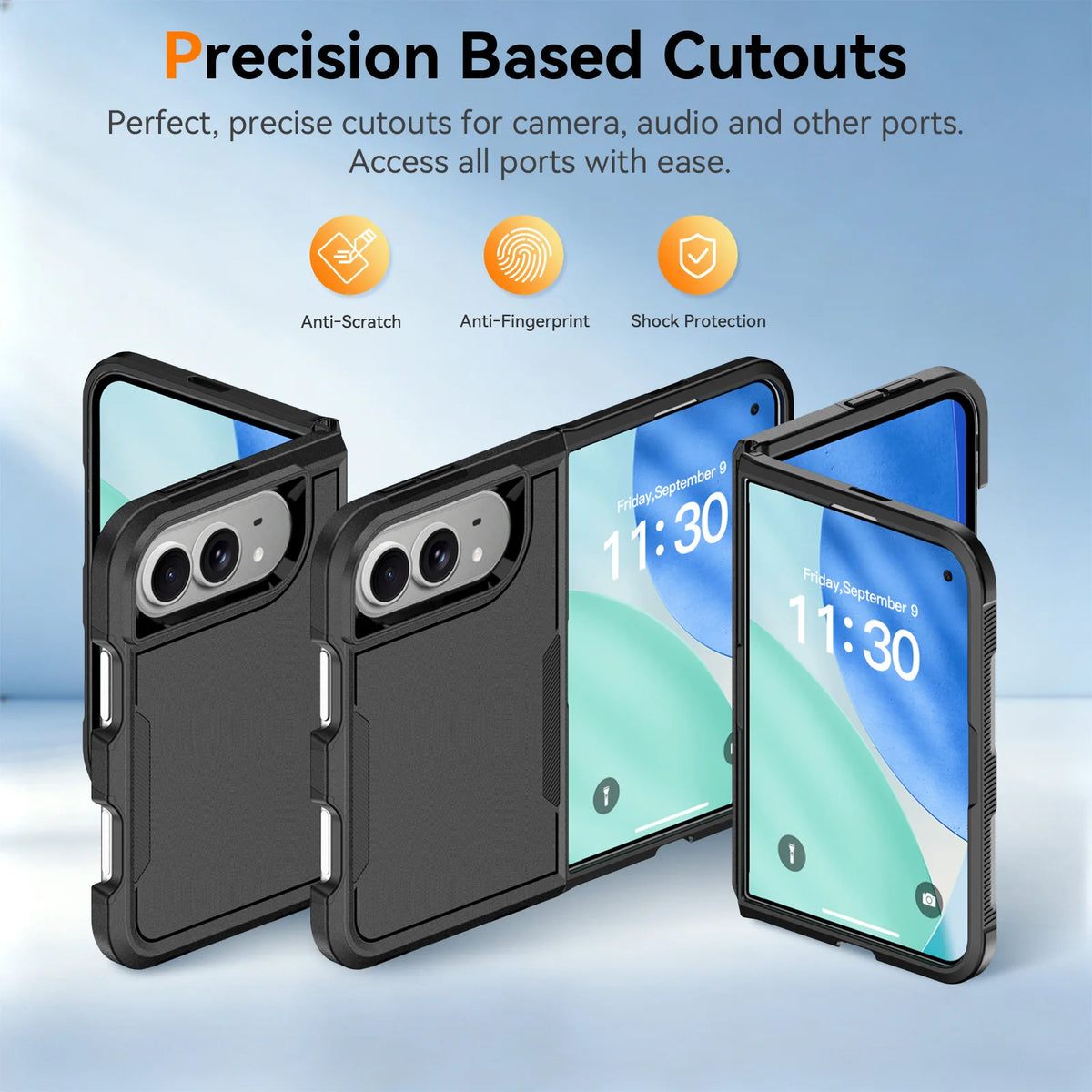 Dual Layer Shockproof Bumper Case with Four-Corner Guards for iPhone Duo