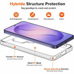 Hybrid Shockproof Clear Case with TPU Bumper for Samsung Galaxy S25 Series