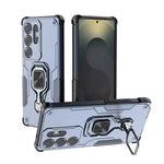 Durable Multi-Function Magnetic Case with Metal Ring Holder for Samsung Galaxy S25 Series