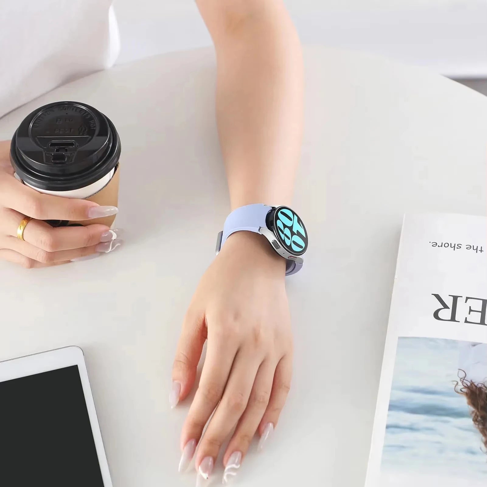 Soft Silicone Sport Strap for Samsung Galaxy Watch 7